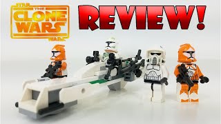 YouTube thumbnail: LEGO Star Wars Review: 7913 Clone Trooper Battle Pack (2011 Set) The Clone Wars!