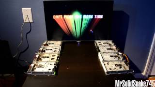 Daft Punk - One More Time on eight floppy drives