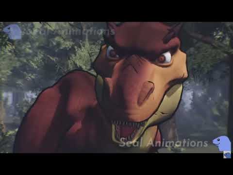 Rexy, Momma Dino, Toothless And Superhero Angela Vs Rudy and Mother Goose