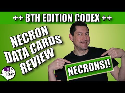 Necron Data Cards - Are they Worth it?