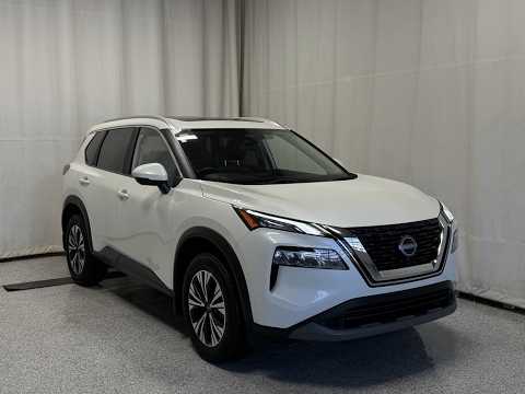 2023 Nissan Rogue AWD SV Moonroof in White for sale at Park Mazda in Sherwood Park, AB