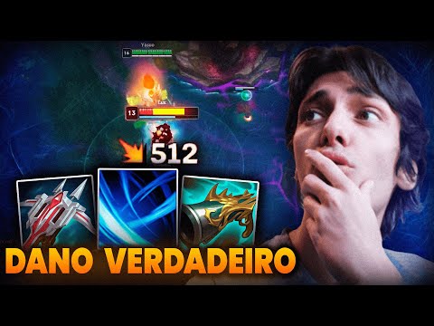 YASUO 550 BASE DAMAGE IN AA WITH 2 ITEMS? THE LETHALITY BUILD GIVES TRUE DAMAGE!