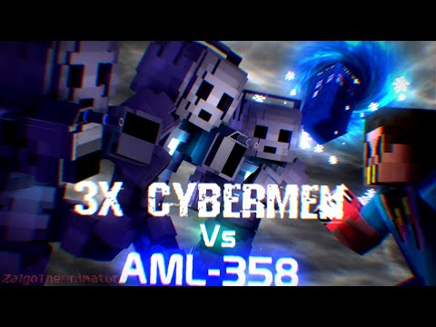 ZalgoTheAnimator 047 - AML-358 Vs Trio Of Cybermen | Minecraft Animation - Mallowsaur Vs Doctor Who