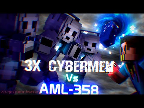AML-358 Vs Trio Of Cybermen - Minecraft Animation