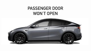 Tesla Model Y Passenger Door Won’t Unlock