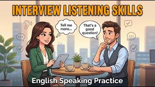 English Job Interview Listening - From Confusion to Confidence | English Speaking Practice