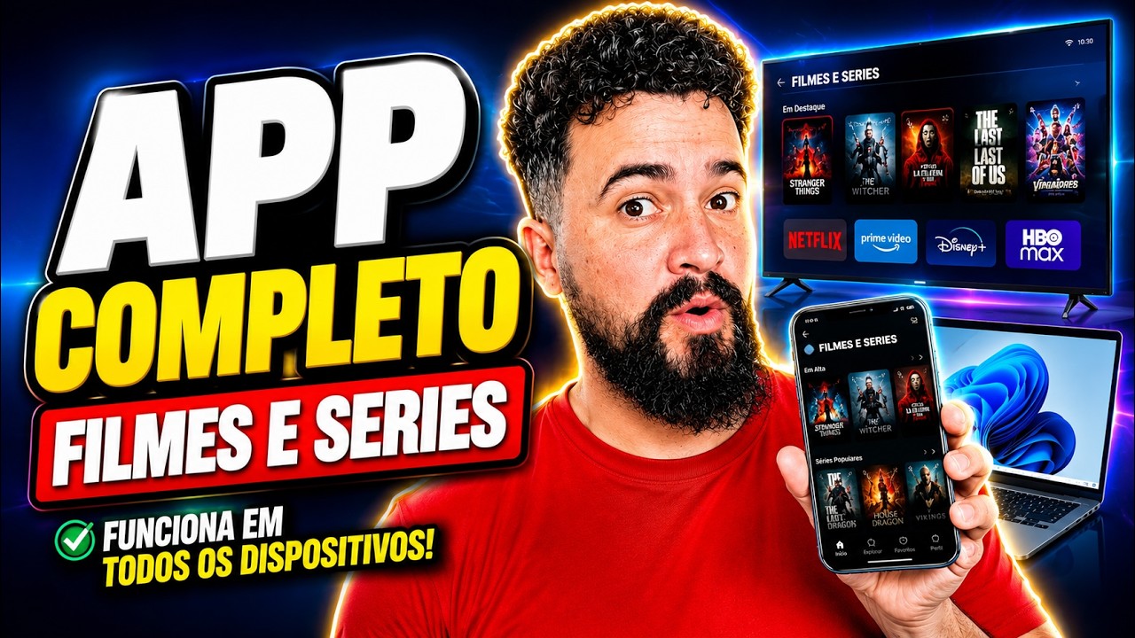 🎬 MELHOR APP PARA FILMES E SERIES - FUNCIONA EM TODOS OS DISPOSITIVOS