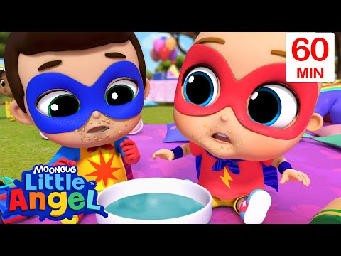 No More Snacks - Little Angel | Food Cartoons & Nursery Rhymes | Moonbug Kids