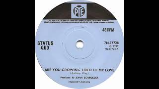 (110) Status Quo - Are You Growing Tired Of My Love