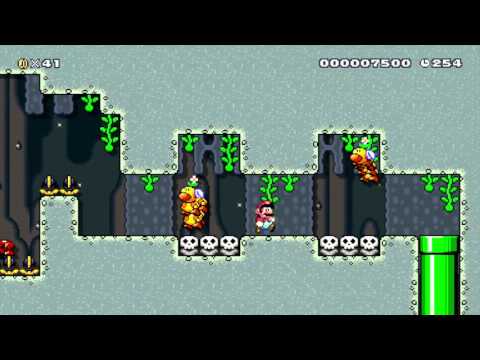 Wiggler Hollows by Frank - Super Mario Maker - No Commentary 1AD