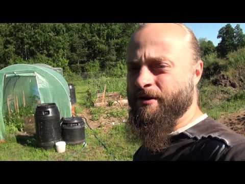 Nawadnianie kropelkowe - beczka wyżej wyższe ciśnienie