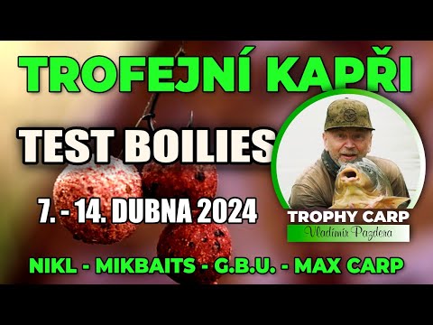Trofejní kapři - TEST BOILIES