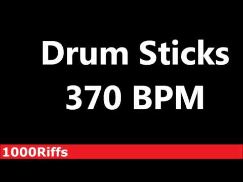 Drum Sticks Metronome : 370 BPM - Beats Per Minute