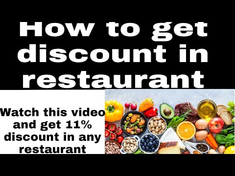 Get 11% discount with your credit and debit card while eating in restaurant