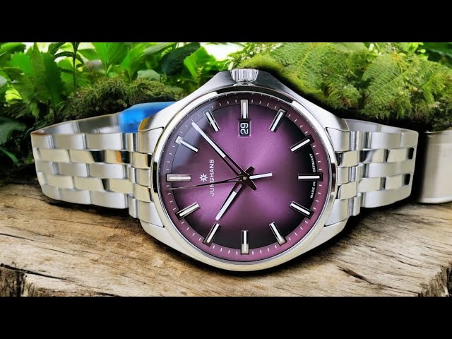 Vídeo relacionado con JUNGHANS Reloj de Cuarzo para Mujer Meister S Violet 35 mm 47/4532.44