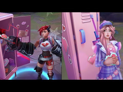 Heartthrob Caitlyn & Heartache Vi | Back to base interactions | League of Legends #leagueoflegends