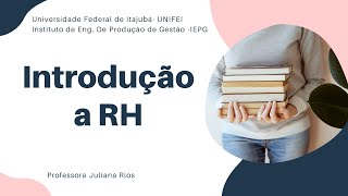 AULA - Introdução à Recursos Humanos - Parte 2