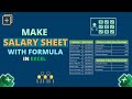 How To Make Salary Sheet In Excel