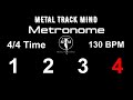 Metronome 4/4 Time 130 BPM visual numbers