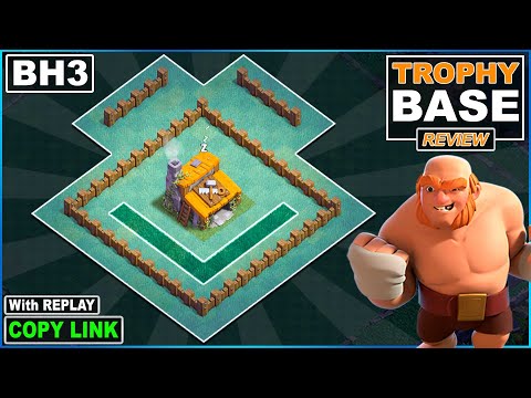 NEW BEST Builder hall 3 TROPHY base 2022 | COC BH3 Base [Defense] with COPY LINK - Clash of Clans