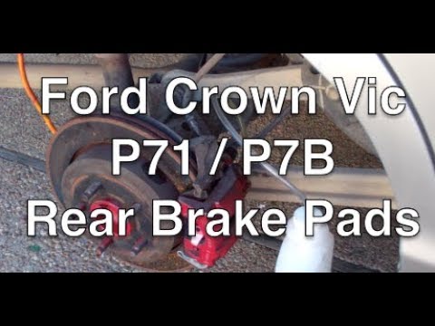 Ford Crown Vic Police Interceptor P71 P7B rear brakes