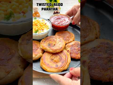 Twisted Aloo Paratha #shorts #aloo #paratha #shortsfeed #trending #viral