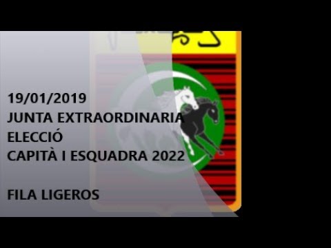 Junta extraordinaria Capit&agrave; i Esquadra