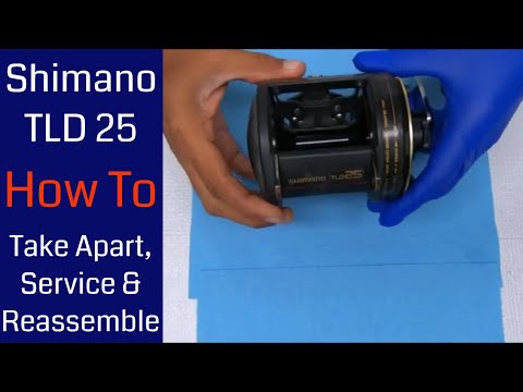 Shimano TLD 25 Fishing Reel - How to take apart, service and reassemble