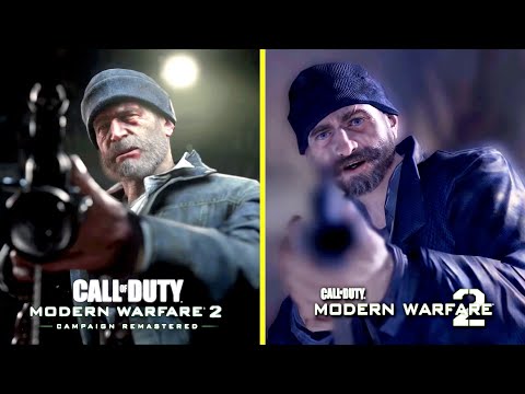 Saving Captain Price Gulag Mission - CoD : Modern Warfare 2 Original vs. Remastered