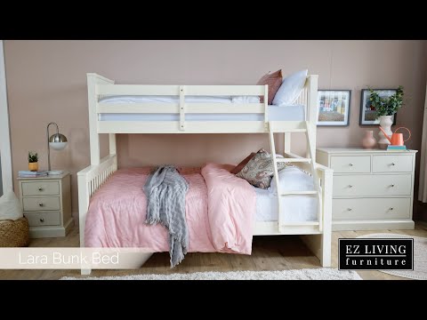 EZ living Lara Grey triple bunk bed with mattress - Image 2
