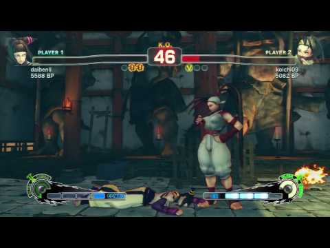 SSF4 Juri (daibenli) vs Ibuki (koichi09)