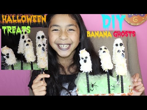 DIY Halloween Treats Banana Ghost Pops|DIY Sweet Treats|B2cutecupcakes Video