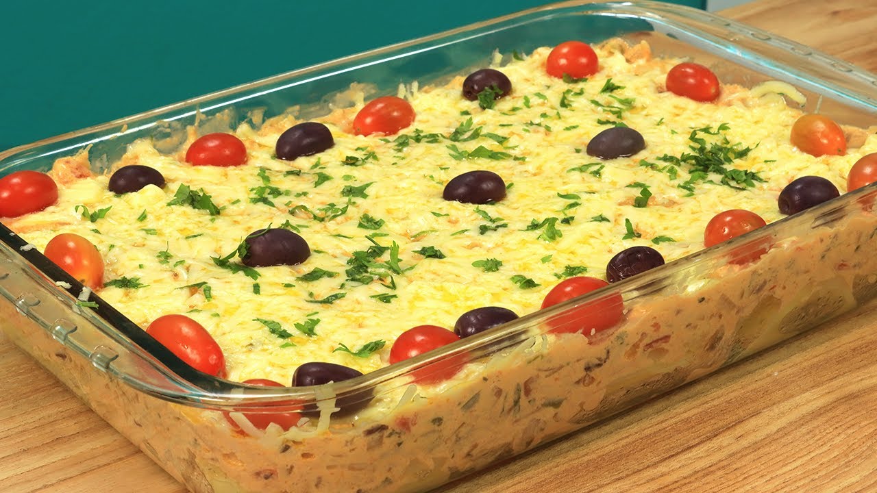A MELHOR Receita de BACALHAU CREMOSO que você já viu  Bacalhau GRATINADO na Travessa Super FÁCIL