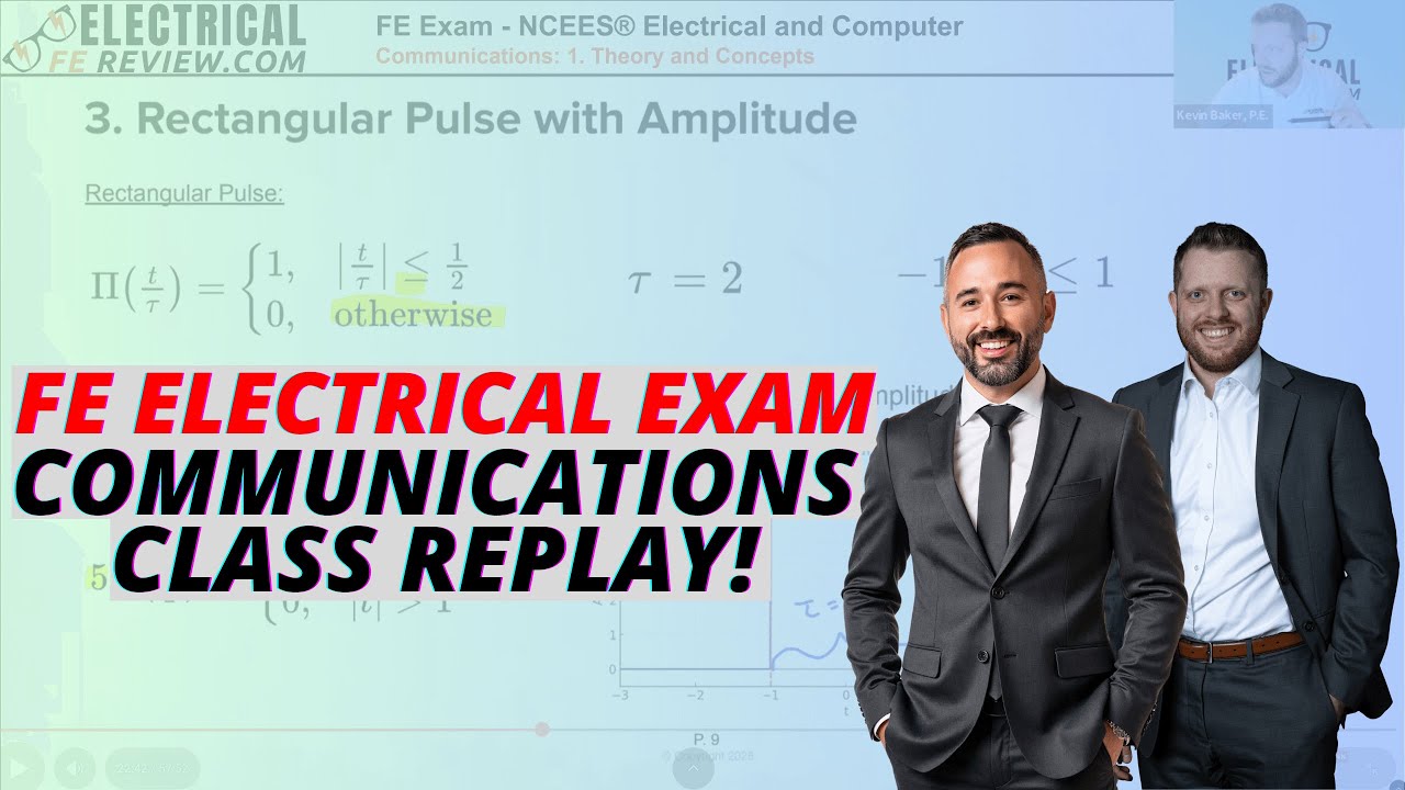 FE Electrical Exam - Communications Week 1 of 7 - Theory and Concepts (1-Hour Class Replay)