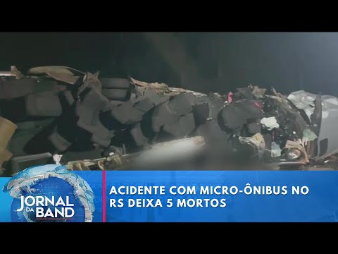 Acidente grave deixa cinco mortos no Rio Grande do Sul  | Jornal da Band