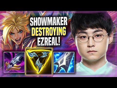 SHOWMAKER DESTROYING WITH EZREAL! - DK ShowMaker Plays Ezreal ADC vs Jinx! | Season 2022