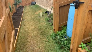 Leveling the side yard for a pathway