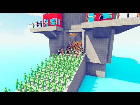 Zombie 100 Units vs Army - Totally Accurate Battle Simulator TABS