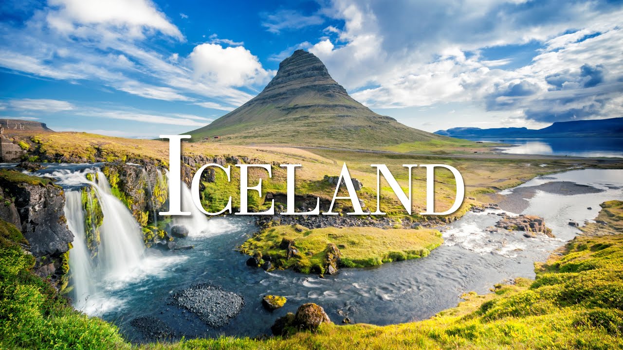 Iceland 4K - Scenic Relaxation with Beautiful Relaxing Music for Stress Relief, Peaceful Piano Music