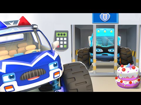 Monster Police Truck Rescue Team | Monster Truck | Cartoon for Kids | Kids Song | BabyBus