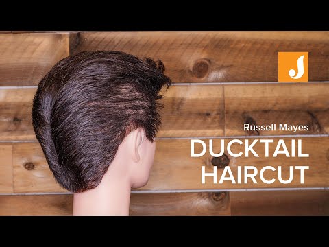 Men's Classic Vintage 1950's Ducktail Haircut Tutorial...