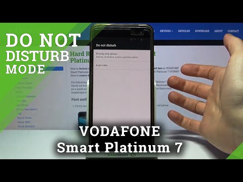 How to Enable DND Mode in VODAFONE Smart Platinum 7 – Find Do Not Disturb Mode Options
