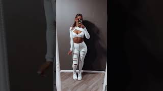 Front vs. back in white jeans? #cutegirl #whitejeans #outfit #usa