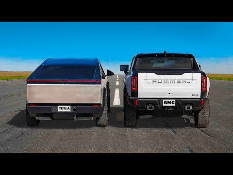 Tesla Cybertruck vs Hummer EV: ARRANCONES