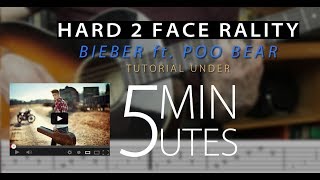 Hard 2 Face Reality - Poo Bear Justin Bieber  Easy Guitar Tutorial/Lesson + chords + tab