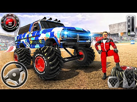 US Arena Army Monster Truck - Offroad 4x4 Hill Climb Simulator 2021 - Android GamePlay
