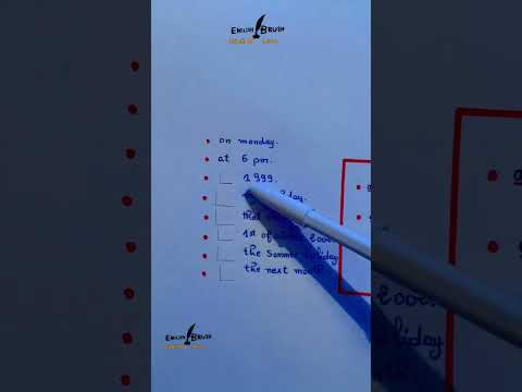 IN, ON , AT #englishbrush #education #language #vocabularywords #learningenglish #wordoftheday