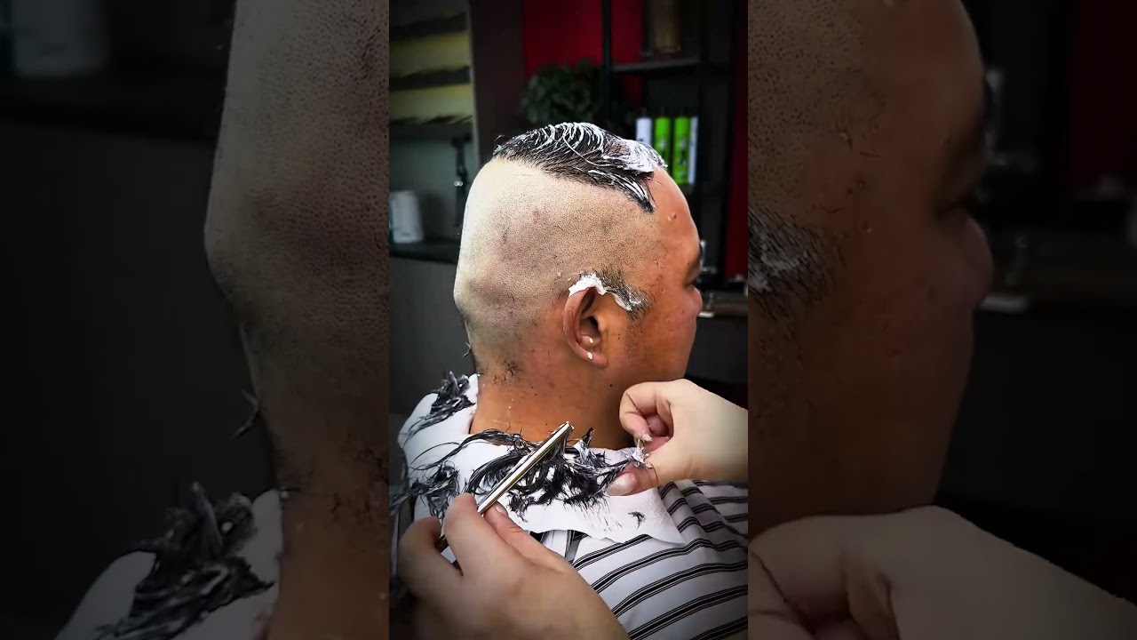 💈Head Shaving！After seeing this, do you feel like shaving your head too? #shave #hair