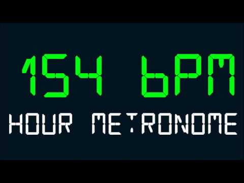 154 BPM (Beats Per Minute) Hour Metronome
