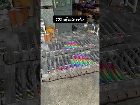 16-Bar Music Reactive LED Equalizer – 50 cm Complete Set 18 16-bar 50 cm LED music visualizer real product video